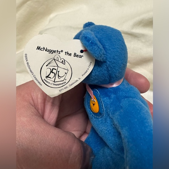 McNuggets the Bear ty Teenie Beanie Babie McDonald's 2004 Happy Meal - Picture 2 of 2